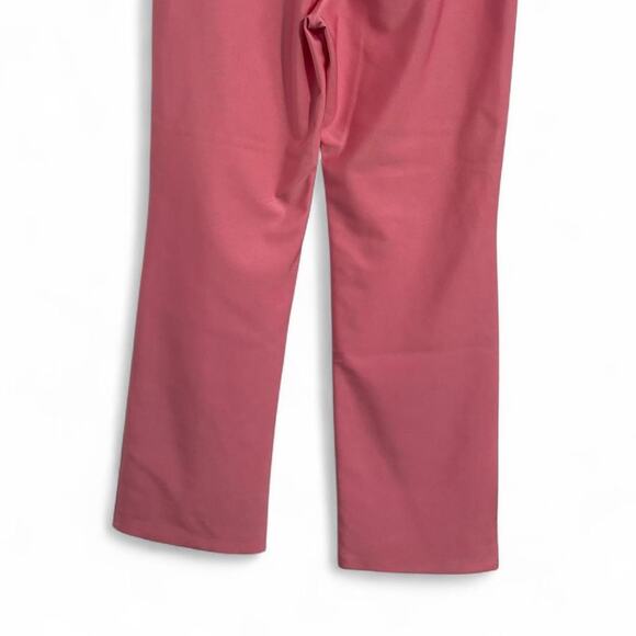 Good American straight leg shiny mid-rise bubble gum pink pants size 14 - Picture 5 of 5